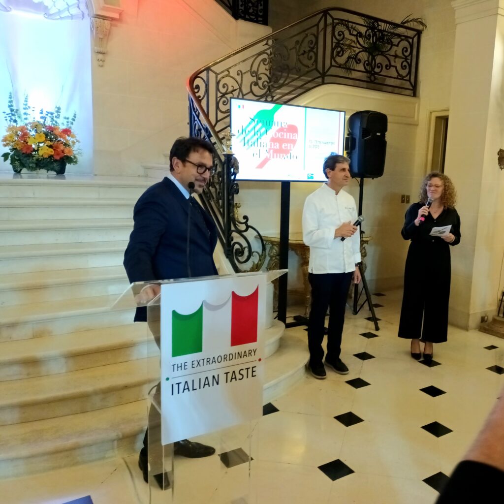 La celebraciòn de la Semana de la Cocina Italiana en la Embajada de Italia en Argentina