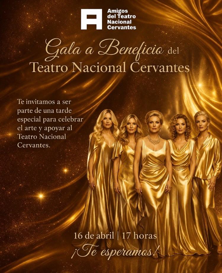 Gala Benéfica Dorada: elegancia argentina al servicio del Teatro Nacional Cervantes